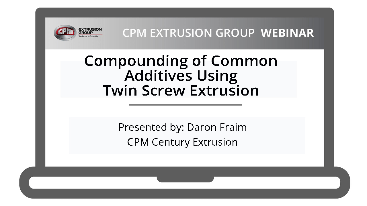 Compounding Common Additives Using Twin Screw Extrusion CPM Extrusion